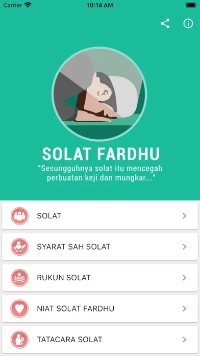 Скриншоты Solat Fardhu